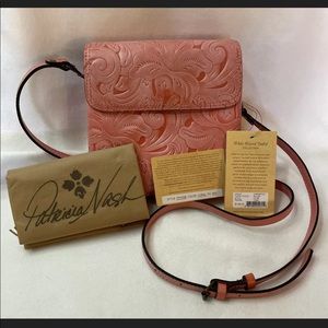 Patricia Nash Balluri Tuscan Tool Crossbody Coral